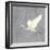 Egret Alighting II Flipped Gray No Grass-Kathrine Lovell-Framed Art Print