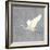 Egret Alighting II Flipped Gray No Grass-Kathrine Lovell-Framed Art Print