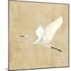 Egret Alighting II Flipped Neutral No Grass-Kathrine Lovell-Mounted Art Print