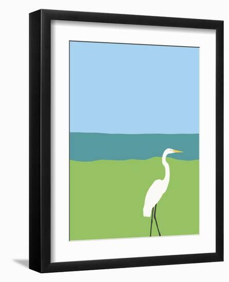 Egret-Jorey Hurley-Framed Art Print