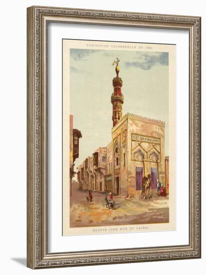 Egypt (A Cairo Street), Exposition Universelle 1889, Paris-null-Framed Giclee Print