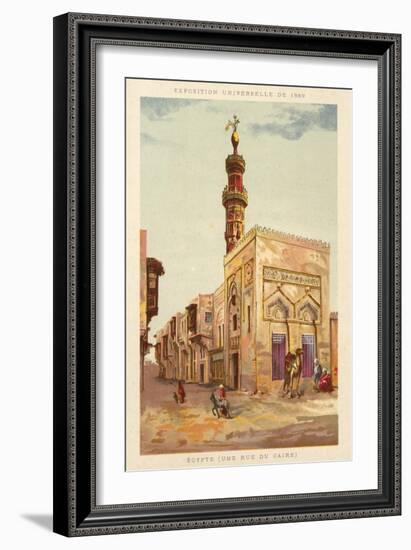 Egypt (A Cairo Street), Exposition Universelle 1889, Paris-null-Framed Giclee Print