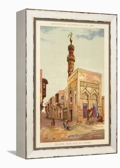 Egypt (A Cairo Street), Exposition Universelle 1889, Paris-null-Framed Premier Image Canvas