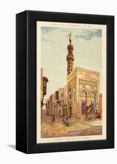 Egypt (A Cairo Street), Exposition Universelle 1889, Paris-null-Framed Premier Image Canvas