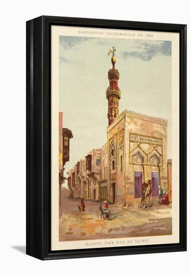 Egypt (A Cairo Street), Exposition Universelle 1889, Paris-null-Framed Premier Image Canvas