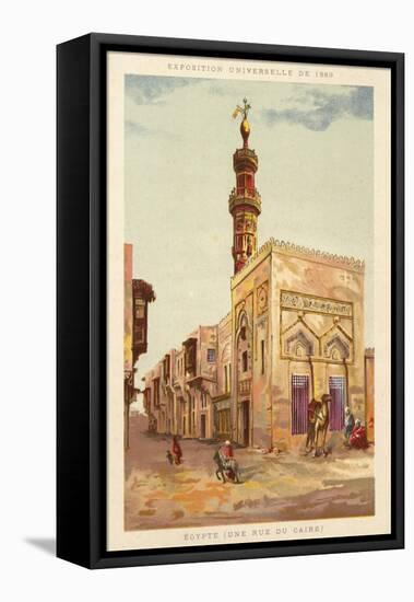 Egypt (A Cairo Street), Exposition Universelle 1889, Paris-null-Framed Premier Image Canvas