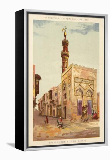 Egypt (A Cairo Street), Exposition Universelle 1889, Paris-null-Framed Premier Image Canvas