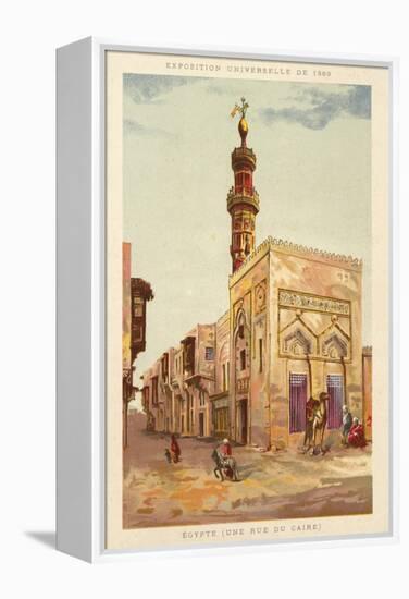 Egypt (A Cairo Street), Exposition Universelle 1889, Paris-null-Framed Premier Image Canvas