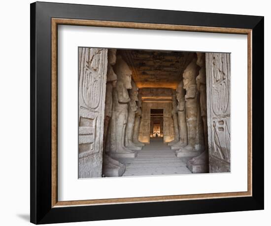 Egypt, Abu Simbel, Statues and Temple of Ramses Ii, Main Chamber-Michele Falzone-Framed Photographic Print