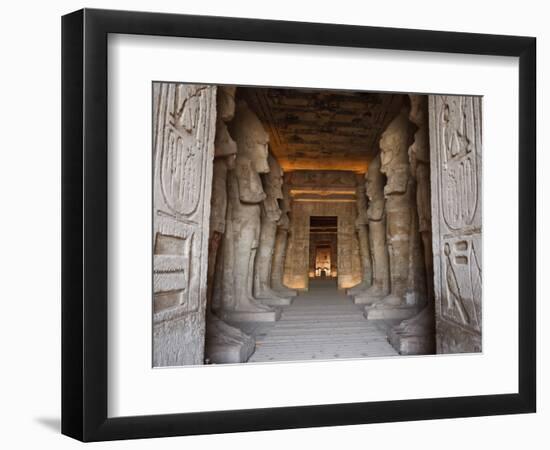 Egypt, Abu Simbel, Statues and Temple of Ramses Ii, Main Chamber-Michele Falzone-Framed Photographic Print