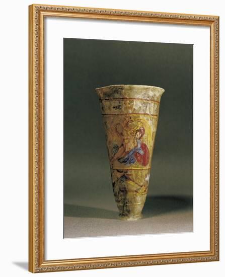 Egypt, Alexandria, Painted Tumbler with a Mythological Scene-null-Framed Giclee Print