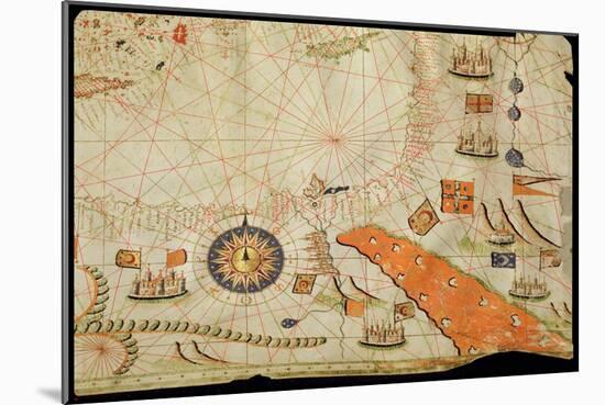 Egypt and the Red Sea, from a Nautical Atlas of the Mediterranean and Middle East-Calopodio da Candia-Mounted Giclee Print