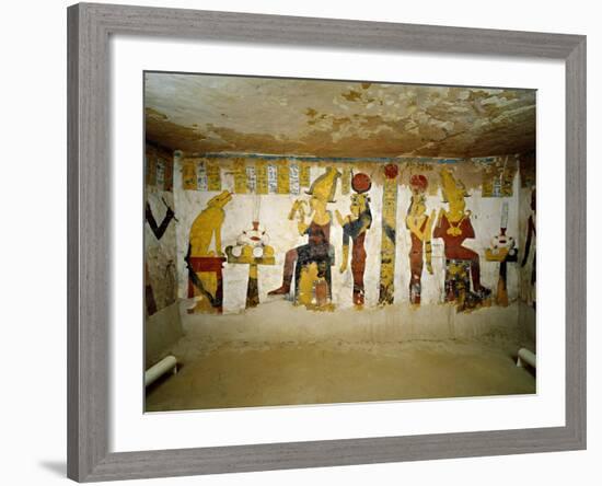 Egypt, Bahariya Oasis, Valley of the Golden Mummies, Tomb of Pa Nentwy-null-Framed Giclee Print