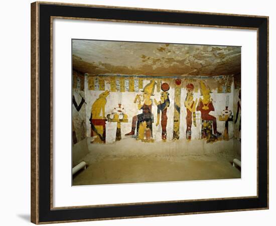 Egypt, Bahariya Oasis, Valley of the Golden Mummies, Tomb of Pa Nentwy-null-Framed Giclee Print