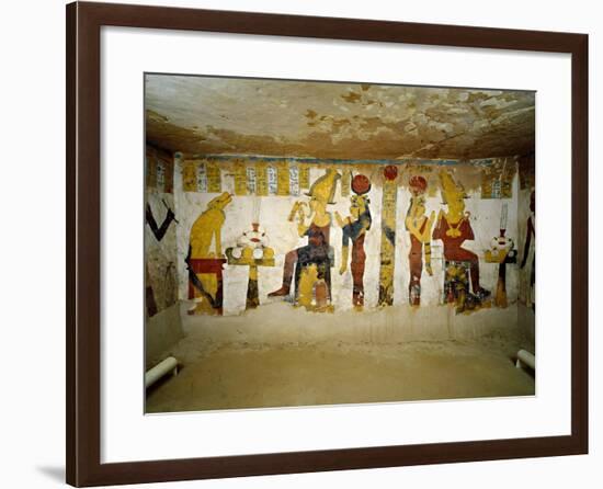Egypt, Bahariya Oasis, Valley of the Golden Mummies, Tomb of Pa Nentwy-null-Framed Giclee Print