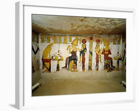 Egypt, Bahariya Oasis, Valley of the Golden Mummies, Tomb of Pa Nentwy-null-Framed Giclee Print