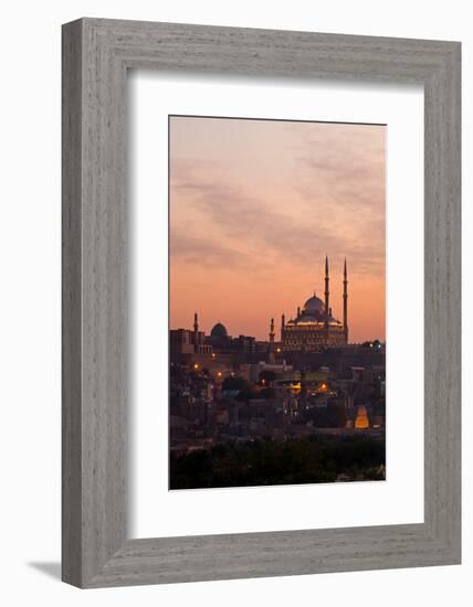 Egypt, Cairo, Citadel and Mohamad Ali Mosque-Catharina Lux-Framed Photographic Print