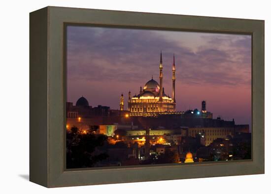 Egypt, Cairo, Citadel and Mosque of Muhammad Ali-Catharina Lux-Framed Premier Image Canvas