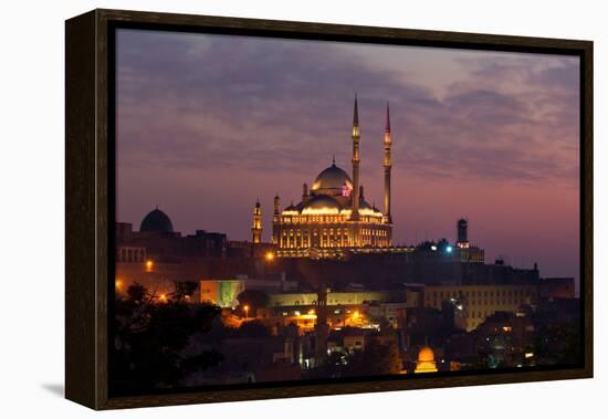 Egypt, Cairo, Citadel and Mosque of Muhammad Ali-Catharina Lux-Framed Premier Image Canvas