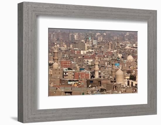 Egypt, Cairo, Citadel, View at Islamic Old Town-Catharina Lux-Framed Photographic Print