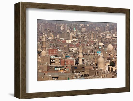 Egypt, Cairo, Citadel, View at Islamic Old Town-Catharina Lux-Framed Photographic Print