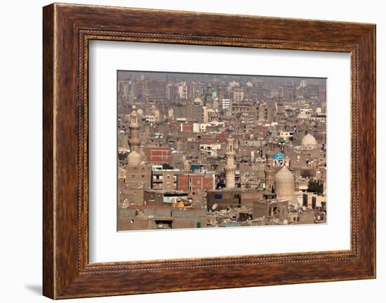 Egypt, Cairo, Citadel, View at Islamic Old Town-Catharina Lux-Framed Photographic Print