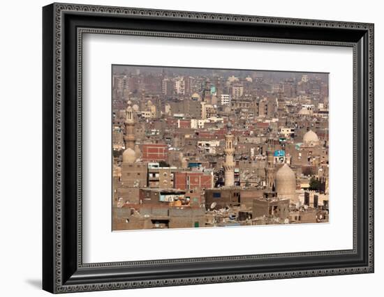 Egypt, Cairo, Citadel, View at Islamic Old Town-Catharina Lux-Framed Photographic Print