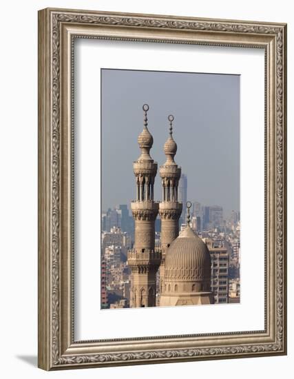 Egypt, Cairo, Citadel, View at Mosque-Madrassa of Sultan Hassan-Catharina Lux-Framed Photographic Print