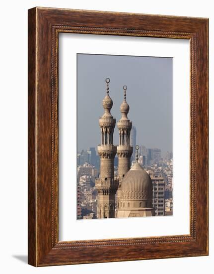 Egypt, Cairo, Citadel, View at Mosque-Madrassa of Sultan Hassan-Catharina Lux-Framed Photographic Print