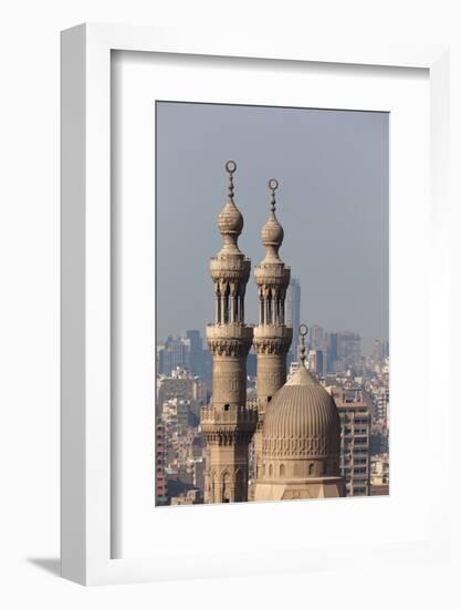 Egypt, Cairo, Citadel, View at Mosque-Madrassa of Sultan Hassan-Catharina Lux-Framed Photographic Print