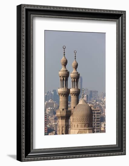 Egypt, Cairo, Citadel, View at Mosque-Madrassa of Sultan Hassan-Catharina Lux-Framed Photographic Print