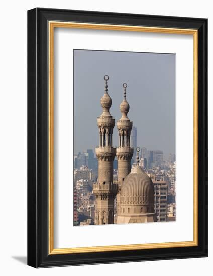 Egypt, Cairo, Citadel, View at Mosque-Madrassa of Sultan Hassan-Catharina Lux-Framed Photographic Print