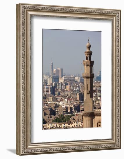 Egypt, Cairo, Citadel, View at Mosque-Madrassa of Sultan Hassan-Catharina Lux-Framed Photographic Print