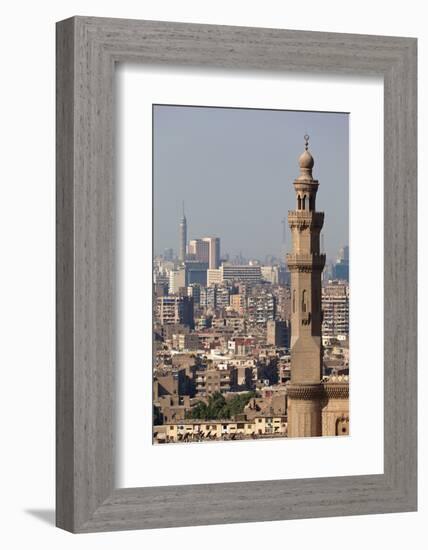 Egypt, Cairo, Citadel, View at Mosque-Madrassa of Sultan Hassan-Catharina Lux-Framed Photographic Print