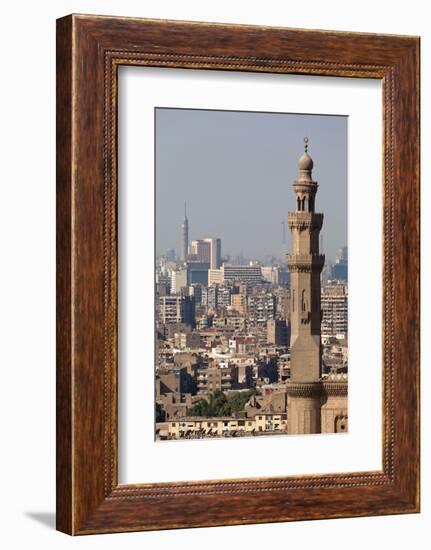 Egypt, Cairo, Citadel, View at Mosque-Madrassa of Sultan Hassan-Catharina Lux-Framed Photographic Print