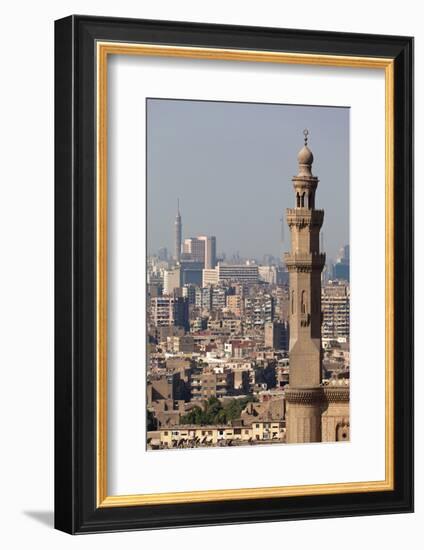 Egypt, Cairo, Citadel, View at Mosque-Madrassa of Sultan Hassan-Catharina Lux-Framed Photographic Print