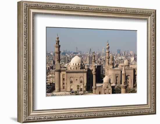 Egypt, Cairo, Citadel, View at Mosque-Madrassa of Sultan Hassan-Catharina Lux-Framed Photographic Print