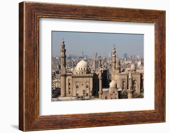 Egypt, Cairo, Citadel, View at Mosque-Madrassa of Sultan Hassan-Catharina Lux-Framed Photographic Print