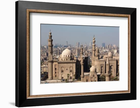 Egypt, Cairo, Citadel, View at Mosque-Madrassa of Sultan Hassan-Catharina Lux-Framed Photographic Print