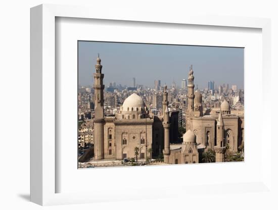 Egypt, Cairo, Citadel, View at Mosque-Madrassa of Sultan Hassan-Catharina Lux-Framed Photographic Print