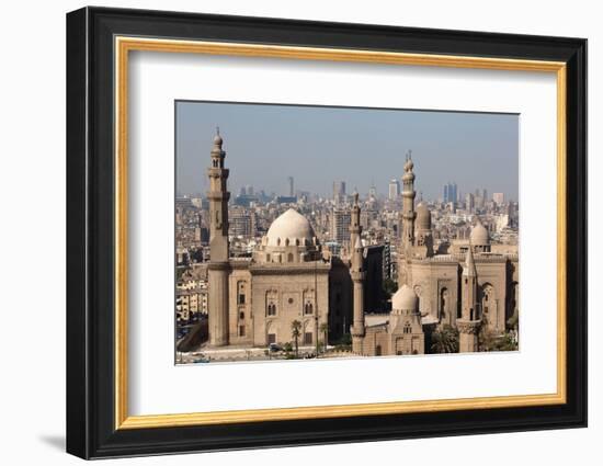 Egypt, Cairo, Citadel, View at Mosque-Madrassa of Sultan Hassan-Catharina Lux-Framed Photographic Print