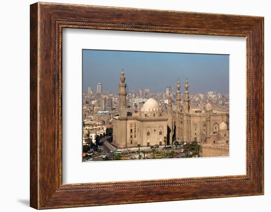 Egypt, Cairo, Citadel, View at Mosque-Madrassa of Sultan Hassan-Catharina Lux-Framed Photographic Print