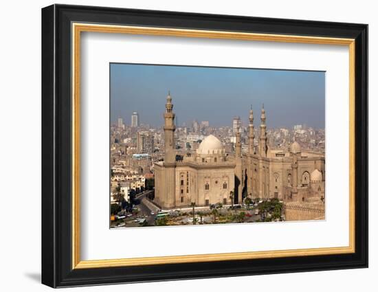 Egypt, Cairo, Citadel, View at Mosque-Madrassa of Sultan Hassan-Catharina Lux-Framed Photographic Print