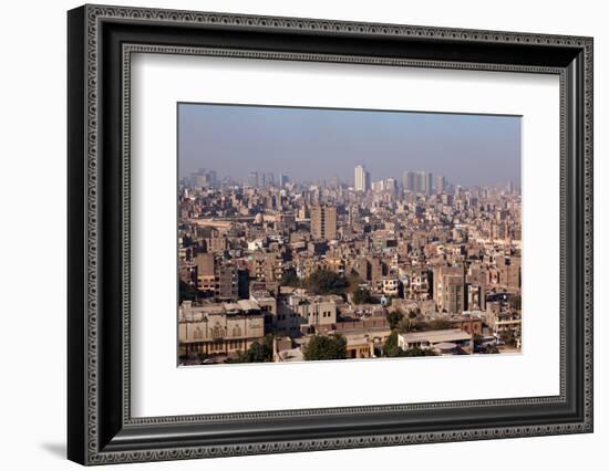 Egypt, Cairo, Citadel, View at the Islamic Old Town-Catharina Lux-Framed Photographic Print