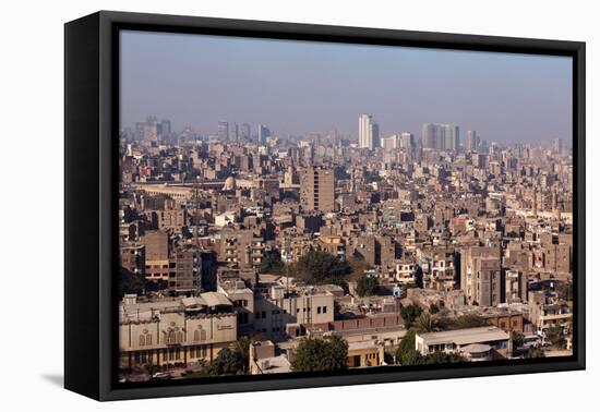 Egypt, Cairo, Citadel, View at the Islamic Old Town-Catharina Lux-Framed Premier Image Canvas