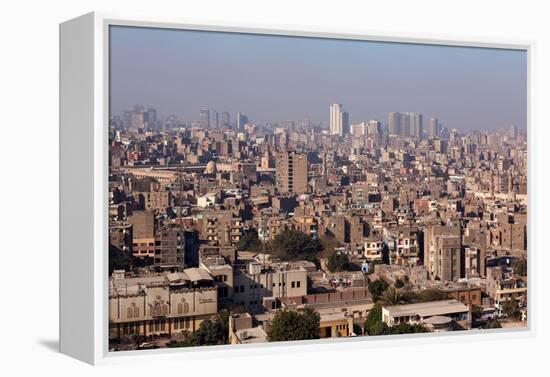 Egypt, Cairo, Citadel, View at the Islamic Old Town-Catharina Lux-Framed Premier Image Canvas