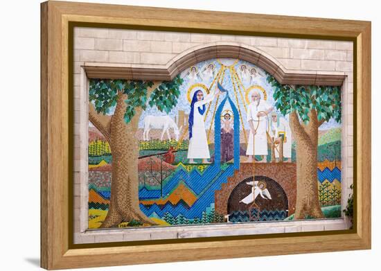 Egypt, Cairo, Coptic Old Town, Church El Muallaqa, the Hanging Church, Mosaics of Biblical Scenes-Catharina Lux-Framed Premier Image Canvas