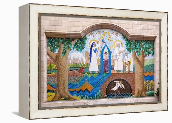 Egypt, Cairo, Coptic Old Town, Church El Muallaqa, the Hanging Church, Mosaics of Biblical Scenes-Catharina Lux-Framed Premier Image Canvas