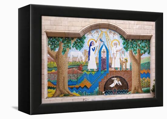 Egypt, Cairo, Coptic Old Town, Church El Muallaqa, the Hanging Church, Mosaics of Biblical Scenes-Catharina Lux-Framed Premier Image Canvas