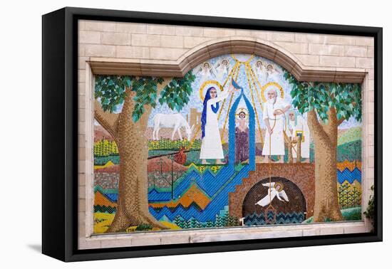 Egypt, Cairo, Coptic Old Town, Church El Muallaqa, the Hanging Church, Mosaics of Biblical Scenes-Catharina Lux-Framed Premier Image Canvas